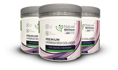 Colágeno - Pack 3 Meses Premium Hydrolyzed Collagen Nw 