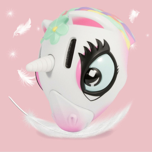 Casco De Unicornio 3d Blanco Y Rosa Para Ciclismo, Patinaje