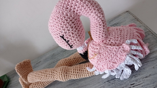 Flamenco Muñeco Amigurumi