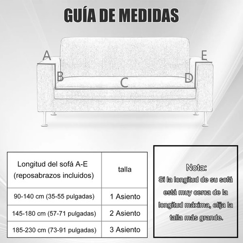Protector Cubre Sala Ajustable Elástico Stretch 3pz.