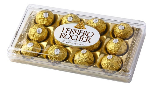 Imagen 1 de 1 de Bombón Ferrero Rocher Estuche Por 12 Unidades.