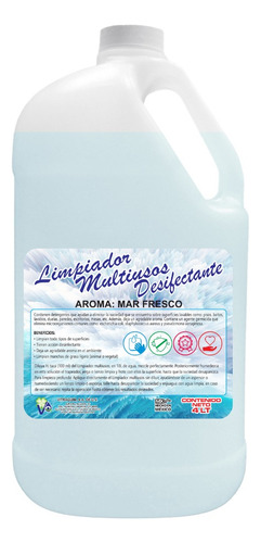 Limpiador Multiusos Desinfectante 4 Litros Vitraquim Hogar