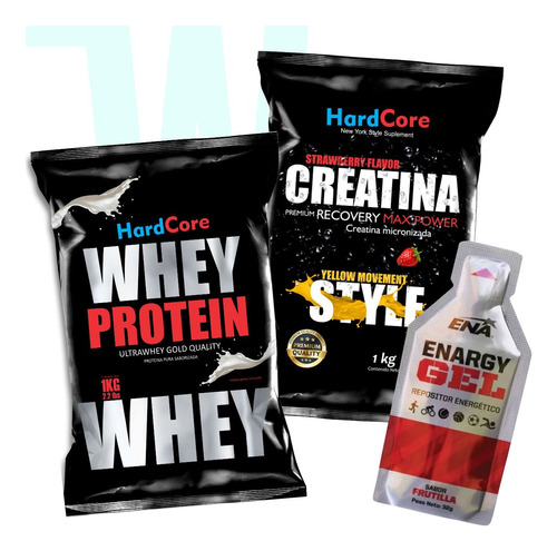 Whey Protein Proteína + Creatina  Hardcore + 1 Gel De Regalo