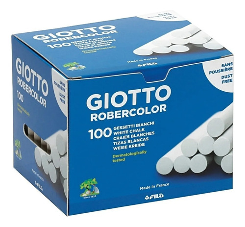 Giotto 538800es Tiza Blanca Caja Por 100 Unidades Robercolor