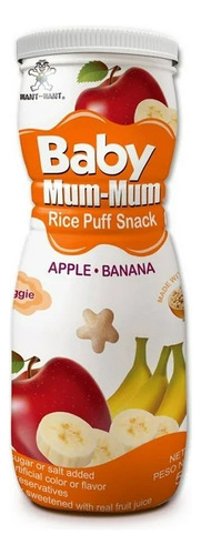 Puff Snack Mum Mum Manzana Y Plátano + 6 Meses 50 G