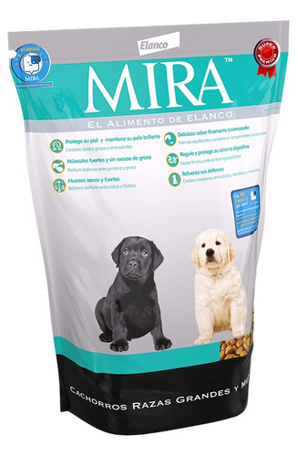 Mira® Cachorros Raza Grande 20 Kg Alimento Super Premium.