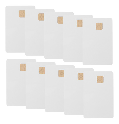 Paquete De 10 Tarjetas De Hotel Blancas Con Chip Inteligente