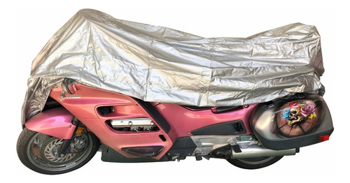 Funda Afelpada Para Moto Ducati Monster 100% Impermeable!!! Color Plateado