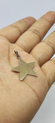 Estrella 5 Picos Dije De Plata Ley 925