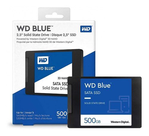 Imagen 5 de 5 de Ssd 500gb Western Digital Disco Duro Solido 2.5 Laptop Pc.