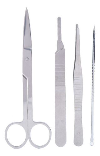 Ba Juego De 4 Pinzas De Disección, Tijeras Y Agujas