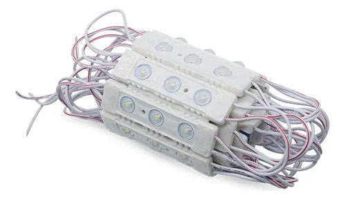 20 Módulos 110v 3 Led 1.5w 200lm Lupa 3030 Ac Luz Unicolor 