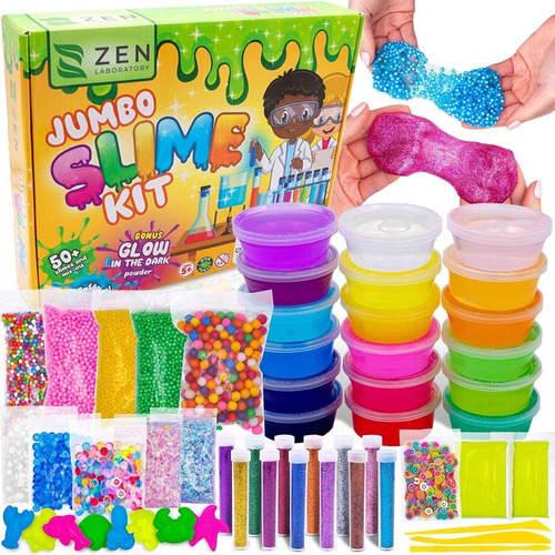 Jumbo Slime Kit - Juego De Bricolaje Para Niñas Y Niños. 