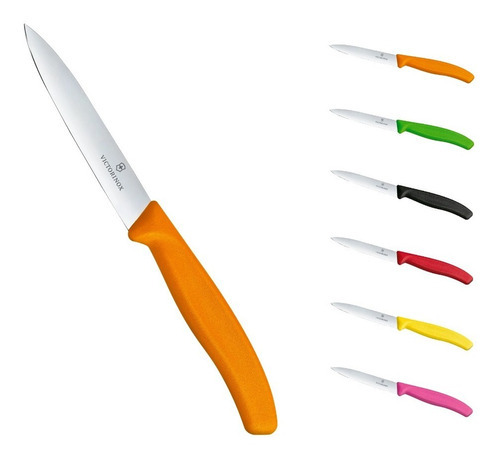 Cuchillo De Cocina Victorinox Swiss Classic Legumbres 10 Cm Color Naranja