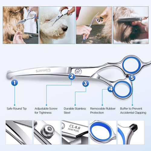 Juego De Tijeras De Peluquería Canina De Acero Inoxidable
