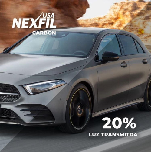 Láminas Seguridad Auto Polarizado Nexfil Nano Carbón Premium