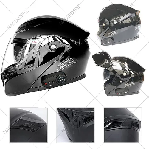 Cascos Motos Modular Abatible Con Bluetooth Integrado Adulto