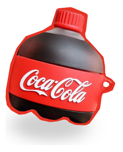 Audífonos + Funda Bluetooth Inalámbrico Coca Cola Roja