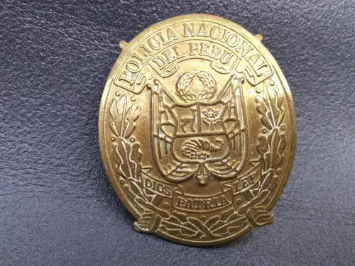 Placa Escudo Policía Nacional