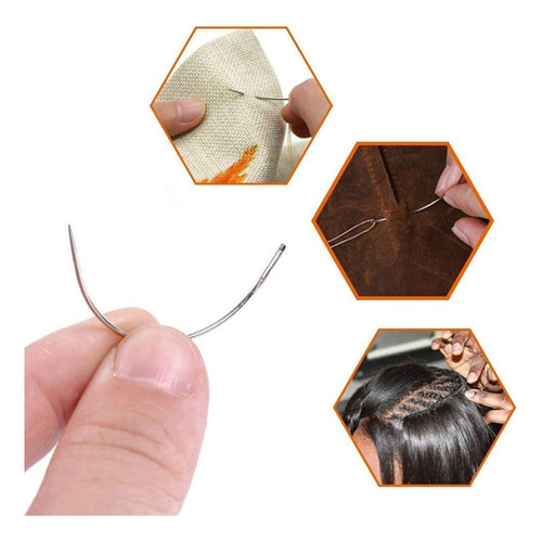 (a) Juego De Agujas Curvas, Agujas De Coser Curvas En C, Alf