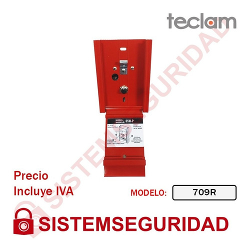 Estacion Manual Metalica Palanca Sistema De Incendio Teclam