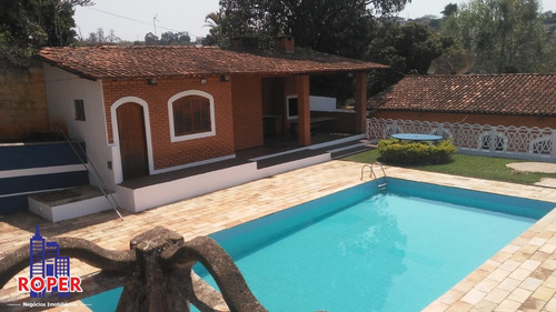 Excelente Chácara De 2.040 Metros Com Piscina À Venda Na Estancia Brasil Em Atibaia!! - Ch00846 - 34651767