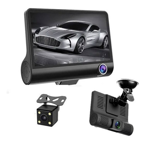 Camara Auto Triple Con Pantalla Interior Retroseso Cavina 