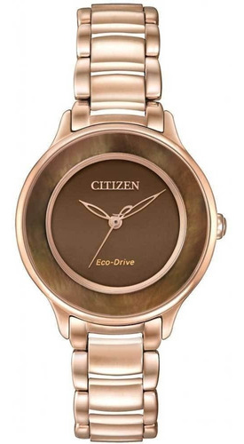 Citizen Circle Of Time Rose Gold Em0382-86x ....... Dcmstore Color de la correa Oro rosa Color del bisel Oro rosa Color del fondo Madre Perla