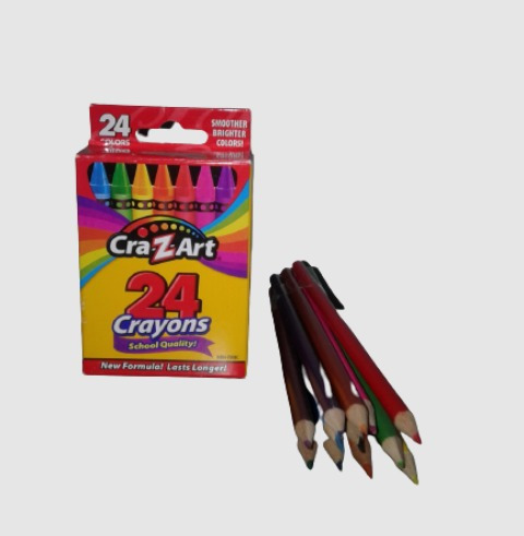 Crayones /cera Crazart 24uni Combo Con 12 Lapices De Colores