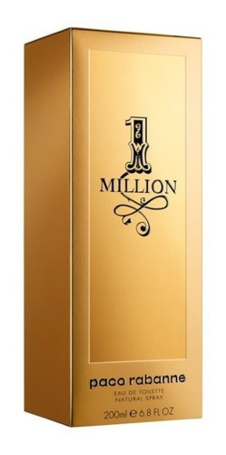 Imagen 3 de 6 de Paco Rabanne 1 Million Tradicional EDT 200 ml para hombre
