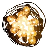 Comprar 20m Guirnaldas Vintage\u002F Exterior Luz Cálida Incandescente Negro Guirnaldas Vintage