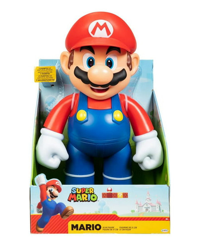 Figura Gigante Super Mario Articulada 51 Cm De Altura