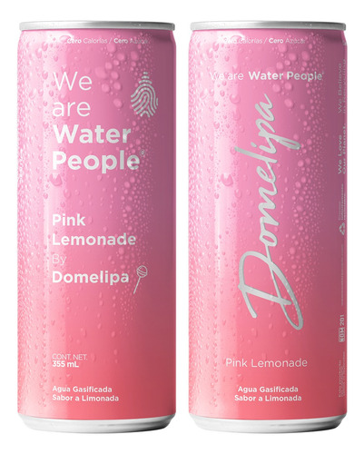 Water People Agua Gasificada Pink Lemonade Domelipa 24 Pack
