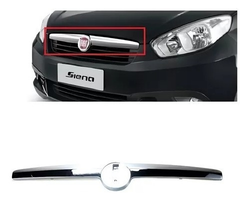 Moldura Frontal Fiat Grand Siena 2012 A 2021 