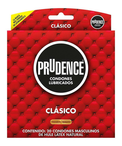 Imagen 1 de 1 de Condones De Látex Prudence Clásico 20 Condones