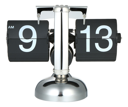 Reloj Flip Clock Flip Quartz De Acero Accionado Con Engranaj