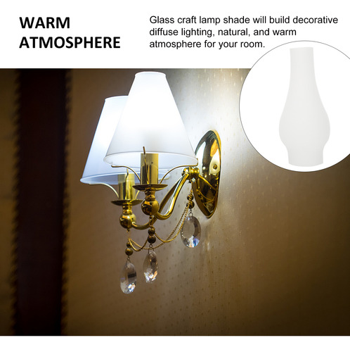 Oil Lamp Parts Black Light Fixture Glass Lampshade Wall Lamp