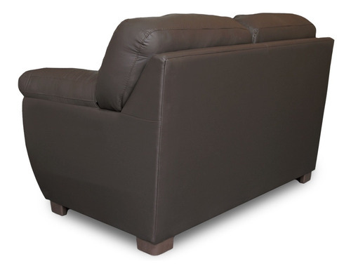 Love Seat De Piel Genuina Toscana Chocolate