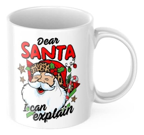 Querido Papai Noel Eu Posso Explicar Caneca De Café Bonito