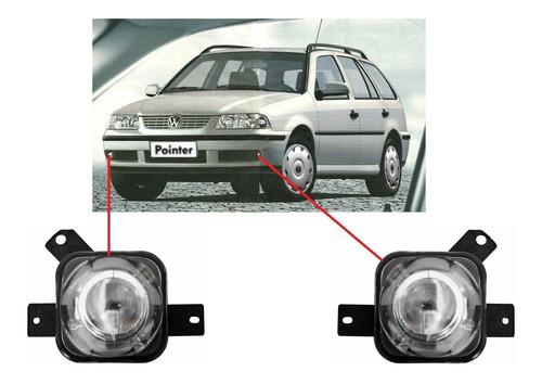 Faros Neblineros Vw Volkswagen Pointer 2000 2001 2002 2003