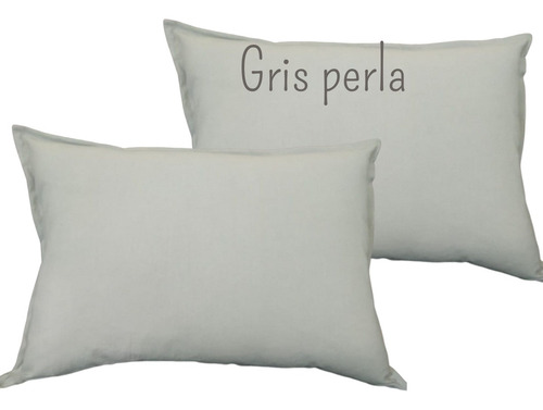 Manta Para Sillon Rustica + 2 Fundas Almohadones Tusor 50x70 Color Gris Perla
