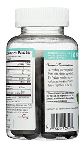 Norms Farms, Gomitas De Ancianos Orgánicos, 60 Unidades