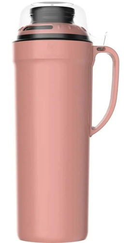Imagem 1 de 5 de Garrafa Térmica Versatile Rolha Clean Rose 1 Litro Termolar