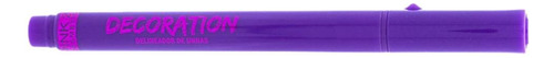 Caneta Delineadora De Unhas Pink 21 Decoration Roxo 3,2g