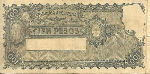 Bottero 1895 $ 100 Serie Del Progreso Serie C Mb Palermo (Usado)