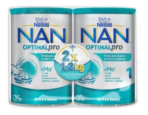 Leche De Fórmula En Polvo Sin Gluten Nestlé Nan Optipro 1  