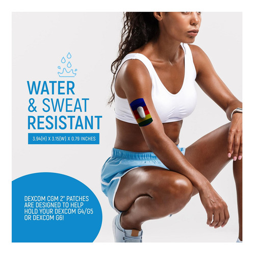 Parche Adhesivo De Rockadex Para Dexcom Cgm G6 10 Pack De