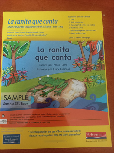 Sistema De Evaluacion De La Lectura, Grados K-2