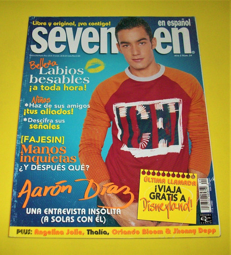 Imagen 1 de 6 de Aaron Diaz Revista Seventeen Thalia Orlando Bloom Angelina J