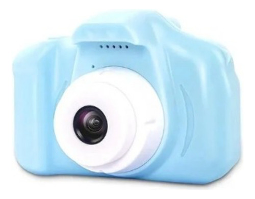 Câmera Digital Fotográfica Infantil Tira Foto De Verdade Cor Azul-celeste